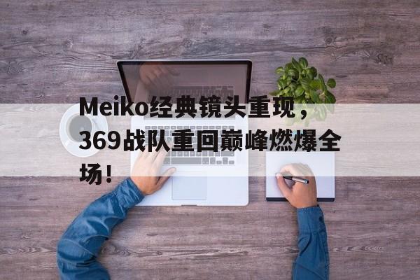 Meiko经典镜头重现，369战队重回巅峰燃爆全场！